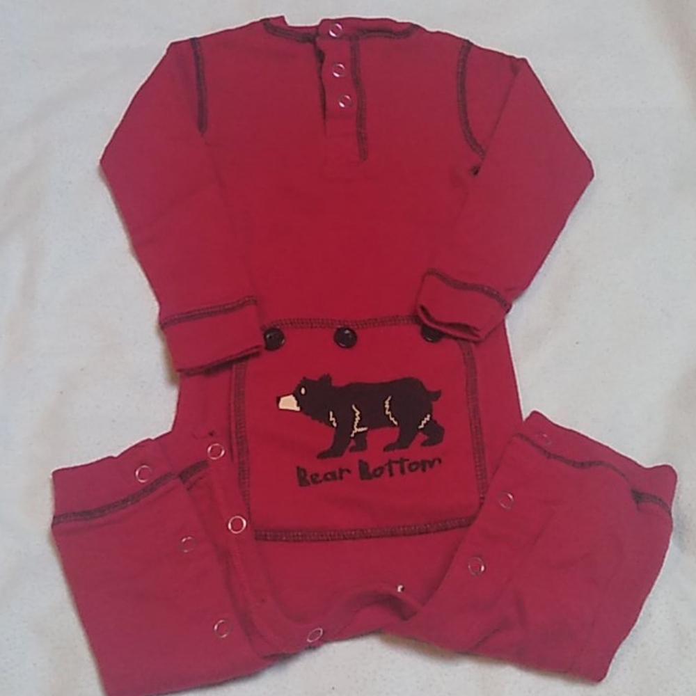 Flap Jack "Bear Bottom" Onesie Size 12 Months